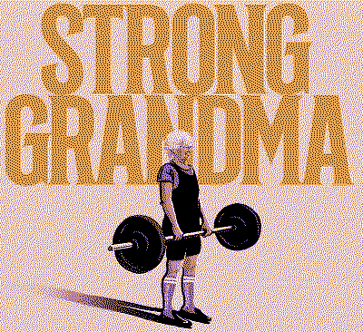 A poster for the documentary Strong Grandma